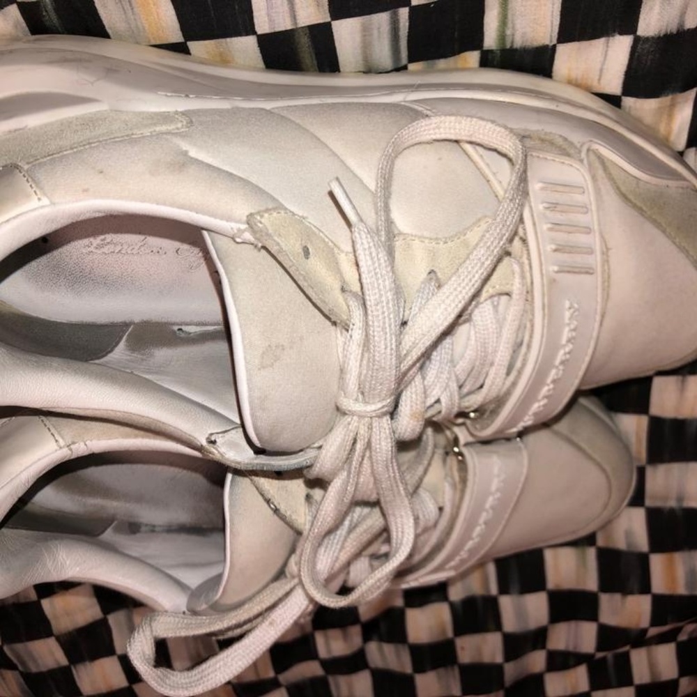 Burberry Vintage White Leather Sneaker Pre-Owned - Picture 5 of 6
